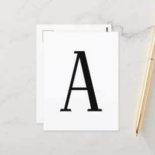 Carte Postale Toute lettre Noir & Blanc ou Couleurs DIY