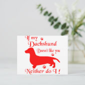 CARTE POSTALE TOUTES LES CHOSES DACHSHUND (Debout devant)