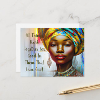Carte Postale Toutes Les Choses Travaillent Ensemble Pour Le Bie