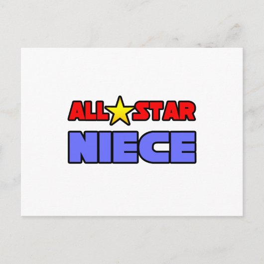 Carte Postale Toutes les étoiles nièce (Devant)
