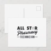 Carte Postale Toutes les étoiles Technicien en pharmacie Pharmac (Devant / Derrière)