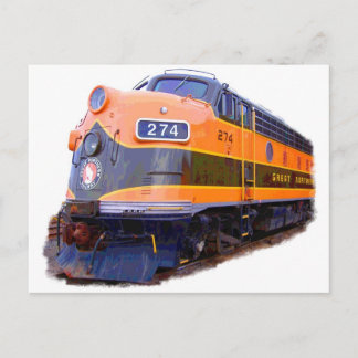 Carte Postale Toutes les locomotives ferroviaires
