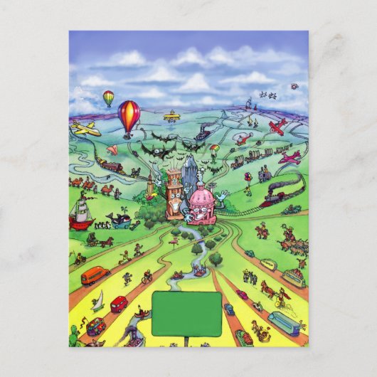 Carte Postale Toutes les routes mènent à Austin Texas (Devant)