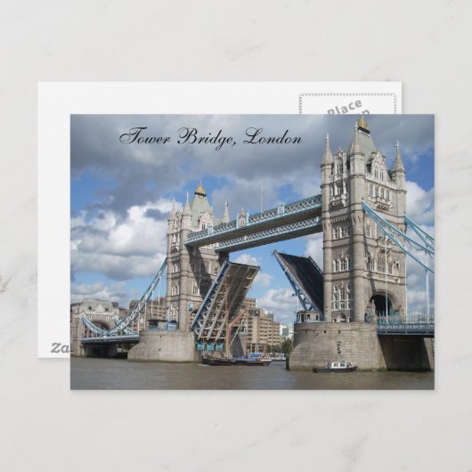 Carte postale Tower Bridge (Devant / Derrière)