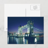 Carte Postale Tower Bridge à Dusk (Devant / Derrière)