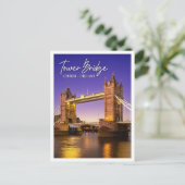 Carte Postale Tower Bridge by River Thames à Londres Angleterre (Debout devant)