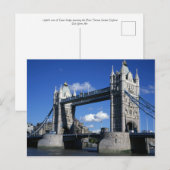 Carte Postale Tower Bridge dans les années 90 (Devant / Derrière)