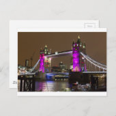 Carte Postale Tower Bridge dans Princess rose (Devant / Derrière)
