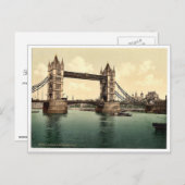 Carte Postale Tower Bridge, III. (ouvert), Londres, Angleterre,  (Devant / Derrière)