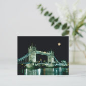 Carte Postale Tower Bridge la nuit, Londres, Angleterre (Debout devant)