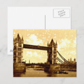Carte Postale Tower Bridge Londres 1900 (Devant / Derrière)