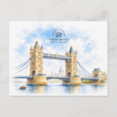 Carte Postale Tower Bridge, Londres, Angleterre, Monument Emblém (Devant)