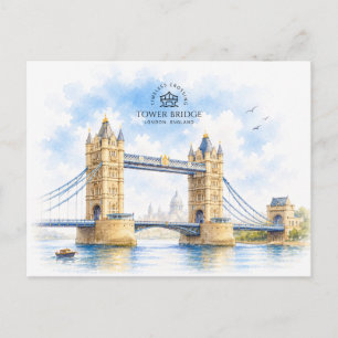 Carte Postale Tower Bridge, Londres, Angleterre, Monument Emblém