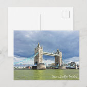 Carte Postale Tower Bridge, Londres Photographie du paysage (Devant / Derrière)