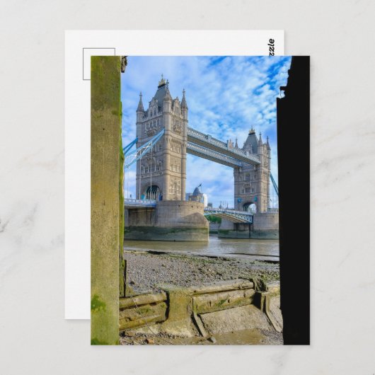 Carte Postale Tower Bridge, Londres Royaume-Uni (Devant / Derrière)