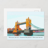 Carte Postale Tower Bridge, Londres, Souvenir (Devant / Derrière)