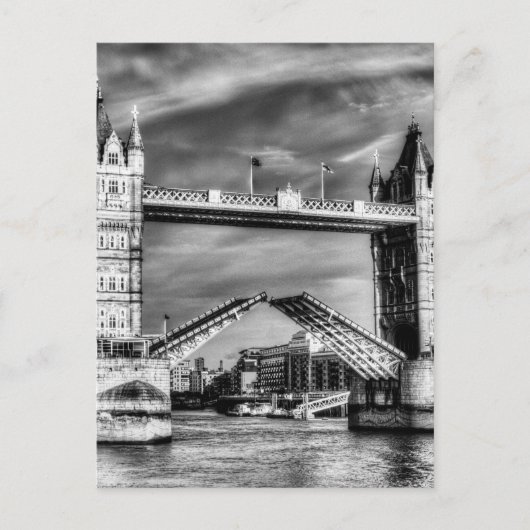 Carte Postale Tower Bridge Ouverture Londres (Devant)