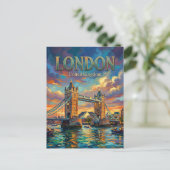 Carte Postale Tower Bridge Royaume-Uni (Debout devant)