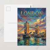 Carte Postale Tower Bridge Royaume-Uni (Devant / Derrière)