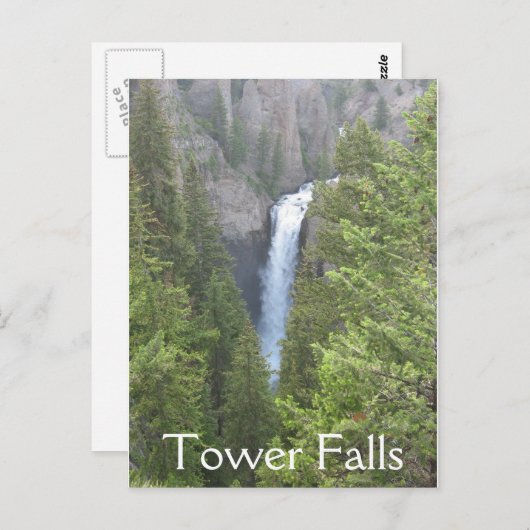 Carte Postale Tower Falls (Devant / Derrière)