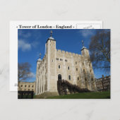 Carte postale Tower of London (Devant / Derrière)