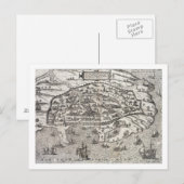 Carte Postale Town map of Alexandria à Egypt, c.1625 (graving (Devant / Derrière)