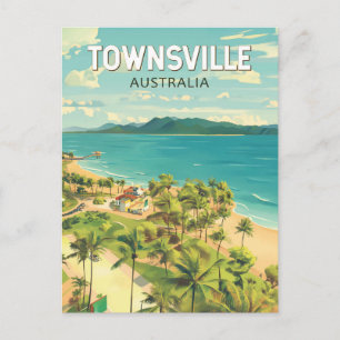 Carte Postale Townsville Australie Voyage Art Vintage
