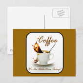 Carte Postale Toxicité pour le café (Devant / Derrière)