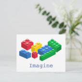 Carte Postale Toy building briques enfants colorés (Debout devant)