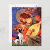 Carte Postale Toy Fox Terrier - Mandolin Angel (Devant / Derrière)