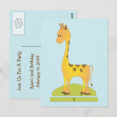 Carte Postale Toy Giraffee (Devant / Derrière)