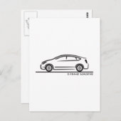 Carte Postale Toyota Prius (Devant / Derrière)