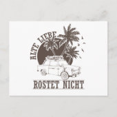 Carte Postale Trabi DDR Pappe "Alte Liebe rostet nicht" (Devant)