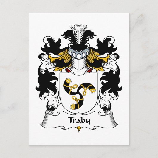 Carte Postale Traby Family Crest (Devant)