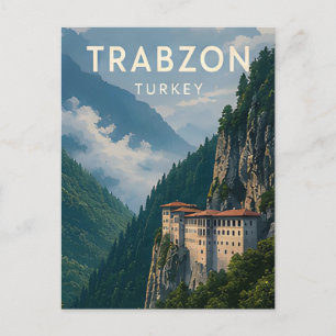 Carte Postale 🌲 Trabzon Turquie Montagne Monastère Vues de la v