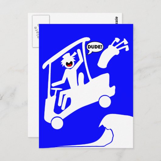 Carte Postale Trac à sable DUDE-2 (Devant / Derrière)