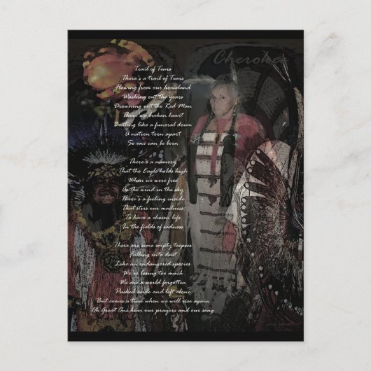 Carte Postale trace des larmes (Devant)