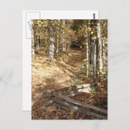 Carte Postale Trace Trace de Natchez à l'automne (Devant / Derrière)