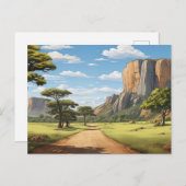 Carte Postale Tracer le Zimbabwe (Devant / Derrière)