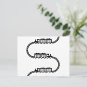 Carte Postale Traces ferroviaires (Debout devant)