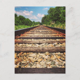 Carte Postale Traces ferroviaires