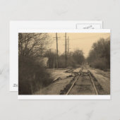 Carte Postale Traces vers nulle part (Devant / Derrière)