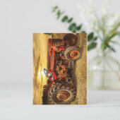 Carte Postale Traceur de la ferme rouge (Debout devant)