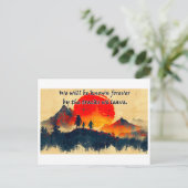 Carte Postale Tracks We Leave Behind - Design 1 (Debout devant)