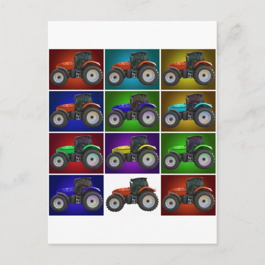 Carte Postale tracteur (Devant)