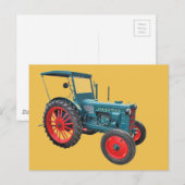 Carte Postale Tracteur (Devant / Derrière)
