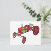 Carte Postale tracteur (Debout devant)