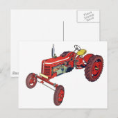 Carte Postale tracteur (Devant / Derrière)