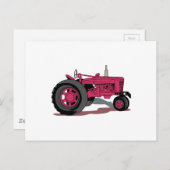 Carte Postale Tracteur (Devant / Derrière)