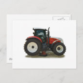 Carte Postale tracteur (Devant / Derrière)